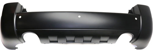 TUCSON 07-09 REAR BUMPER COVER, Primed, 2.7L Eng, w/ Dual Exhaust and Garnish holes.