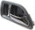ACCORD 94-97 FRONT INTERIOR DOOR HANDLE RH, Chrome Gray, DX/LX Models, Coupe, Canada Built