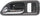 ACCORD 94-97 FRONT INTERIOR DOOR HANDLE LH, Chrome Gray, DX/LX Models, Coupe, Canada Built