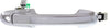 ACCORD 03-07 FRONT EXTERIOR DOOR HANDLE RH, All Chrome, w/ Keyhole, Sedan, Plastic
