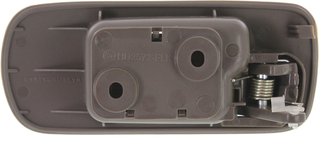 CIVIC 01-02 INTERIOR FRONT DOOR HANDLE Left, Brown (Taupe)-Darker, w/o Hole, Sdn, DX/EX/GX/LX/VP models
