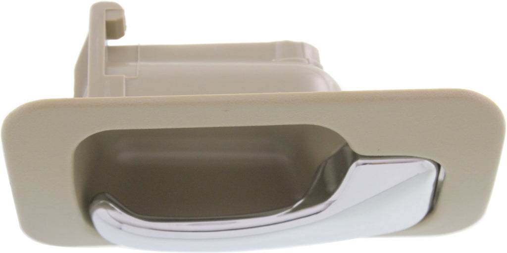 ACCORD 90-93 REAR INTERIOR DOOR HANDLE RH, Chrome Lever+Beige Hsg., Plastic, Sedan