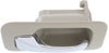 ACCORD 90-93 REAR INTERIOR DOOR HANDLE LH, Chrome Lever+Beige Hsg., Plastic, Sedan