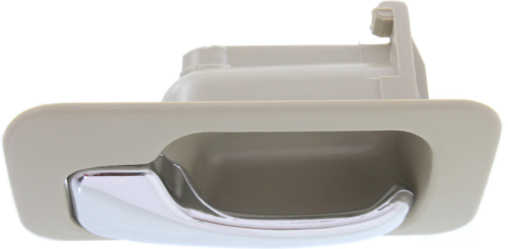ACCORD 90-93 REAR INTERIOR DOOR HANDLE LH, Chrome Lever+Beige Hsg., Plastic, Sedan