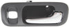 ODYSSEY 95-98/CR-V 97-01 REAR INTERIOR DOOR HANDLE RH, Chrome Lever+Deep Gray Housing, Plastic, w/ Lock Hole