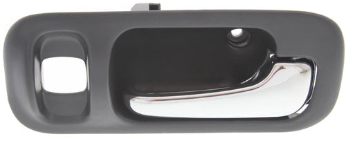 ODYSSEY 95-98/CR-V 97-01 REAR INTERIOR DOOR HANDLE RH, Chrome Lever+Deep Gray Housing, Plastic, w/ Lock Hole