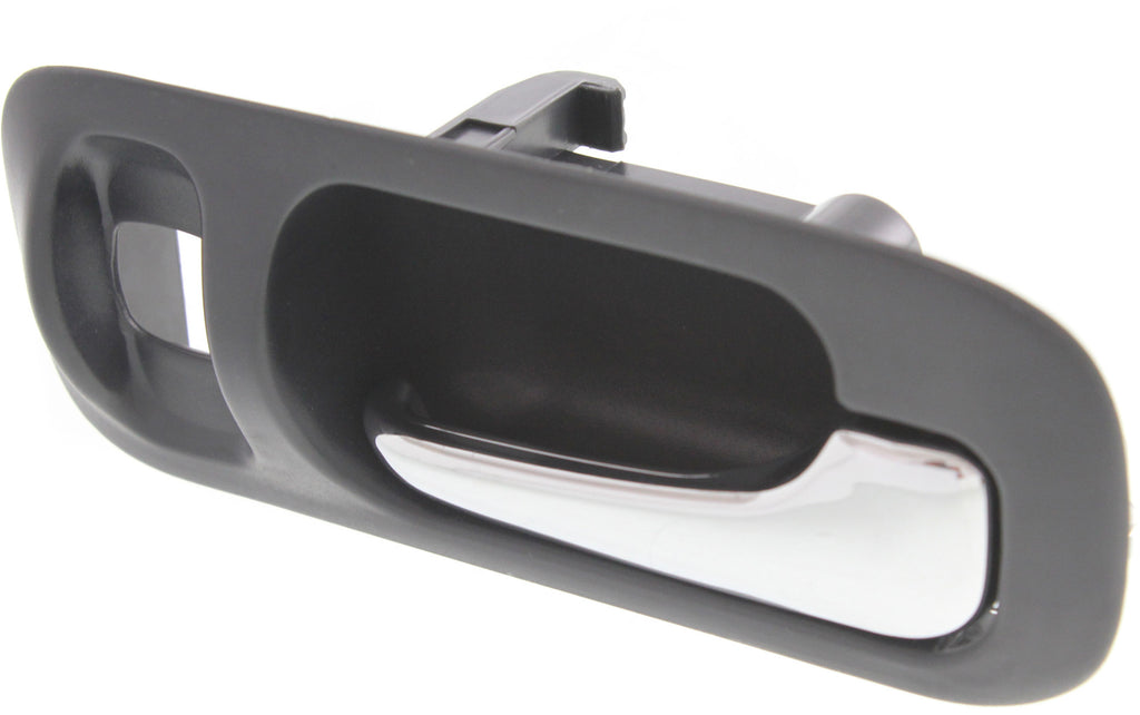 ODYSSEY 95-98/CR-V 97-01 REAR INTERIOR DOOR HANDLE RH, Chrome Lever+Deep Gray Housing, Plastic, w/ Lock Hole