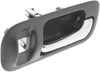 ODYSSEY 95-98/CR-V 97-01 REAR INTERIOR DOOR HANDLE RH, Chrome Lever+Deep Gray Housing, Plastic, w/ Lock Hole
