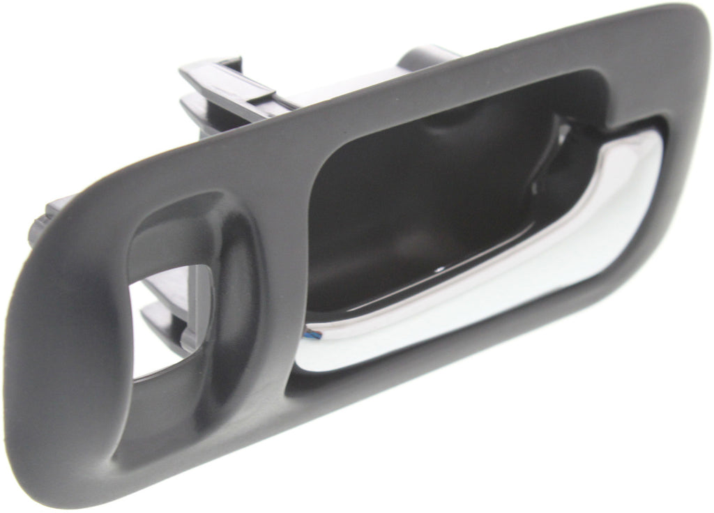 ODYSSEY 95-98/CR-V 97-01 REAR INTERIOR DOOR HANDLE RH, Chrome Lever+Deep Gray Housing, Plastic, w/ Lock Hole