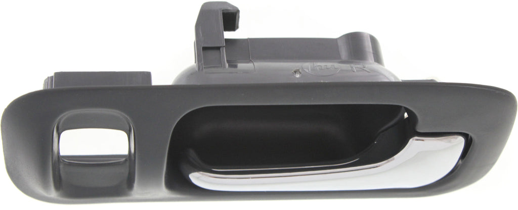 ODYSSEY 95-98/CR-V 97-01 REAR INTERIOR DOOR HANDLE RH, Chrome Lever+Deep Gray Housing, Plastic, w/ Lock Hole