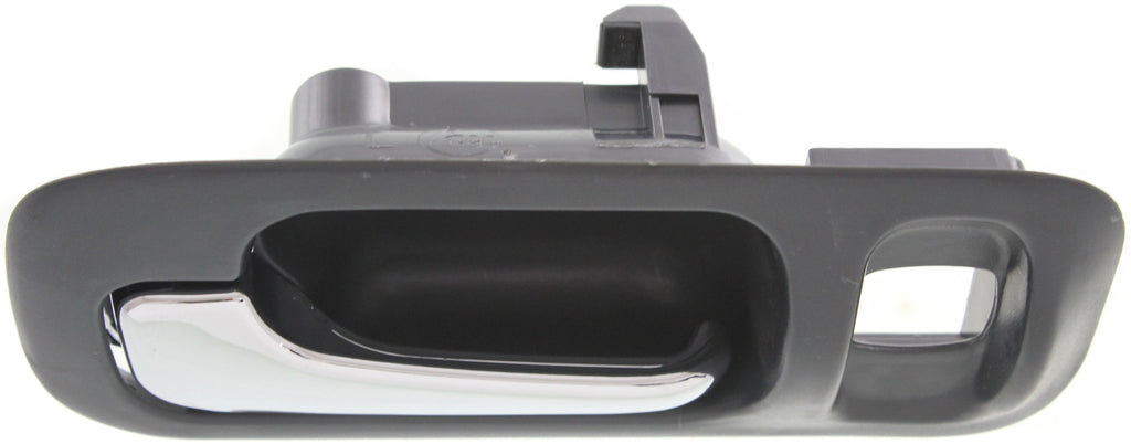 ODYSSEY 95-98/CR-V 97-01 REAR INTERIOR DOOR HANDLE LH, Chrome Lever+Deep Gray Housing, Plastic, w/ Lock Hole