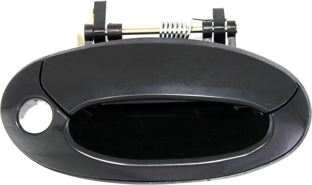 ELANTRA 99-00 FRONT EXTERIOR DOOR HANDLE RH, Smooth Black, Big Key Hole