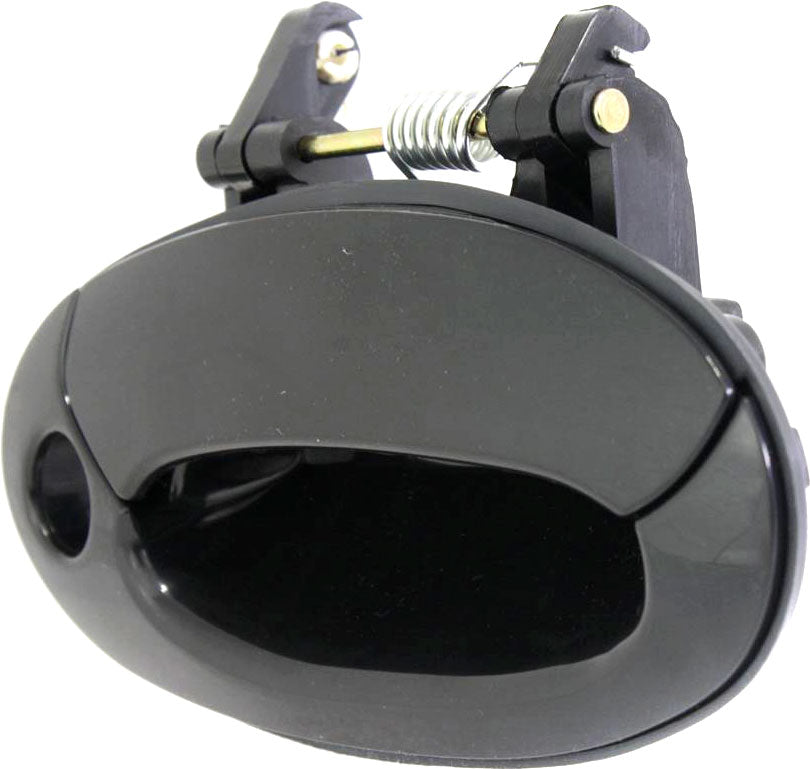 ELANTRA 99-00 FRONT EXTERIOR DOOR HANDLE RH, Smooth Black, Big Key Hole