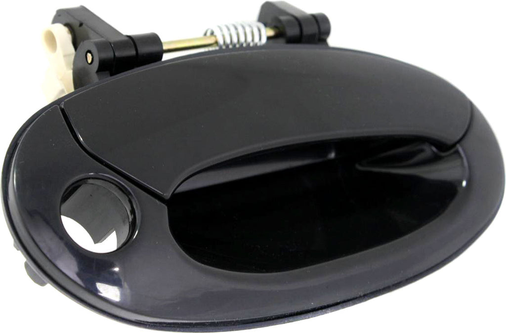 ELANTRA 99-00 FRONT EXTERIOR DOOR HANDLE RH, Smooth Black, Big Key Hole