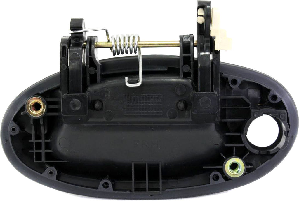 ELANTRA 99-00 FRONT EXTERIOR DOOR HANDLE RH, Smooth Black, Big Key Hole
