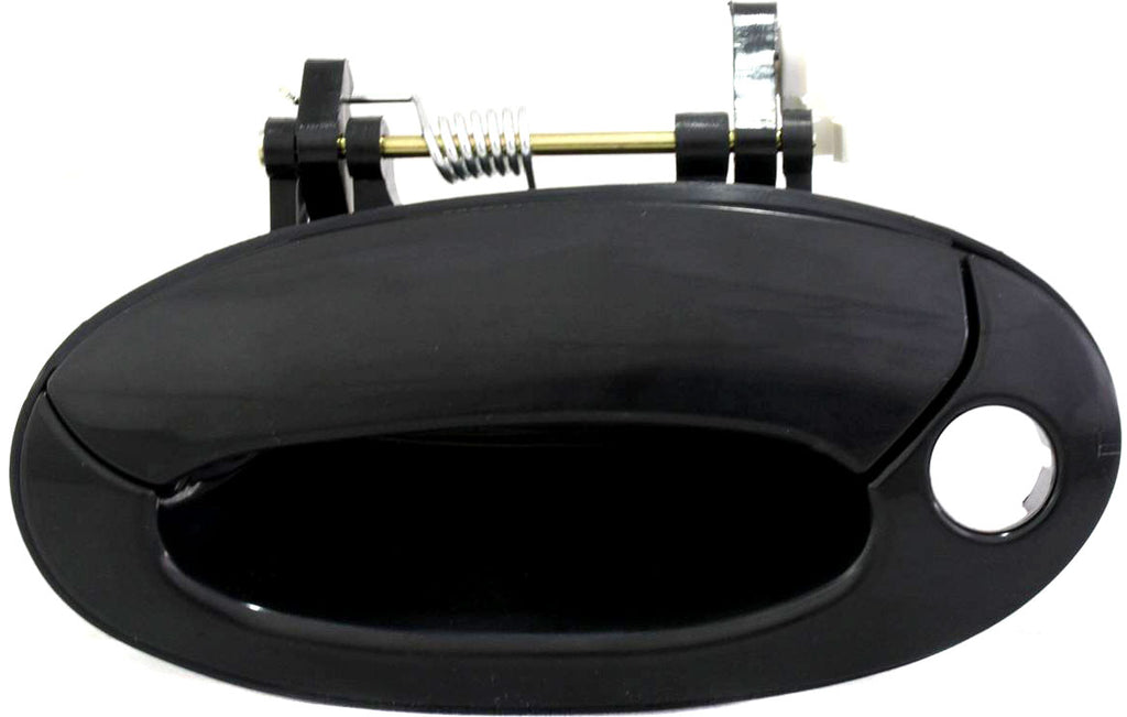 ELANTRA 99-00 FRONT EXTERIOR DOOR HANDLE LH, Smooth Black, Big Key Hole