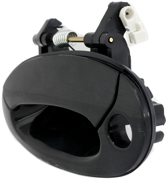 ELANTRA 99-00 FRONT EXTERIOR DOOR HANDLE LH, Smooth Black, Big Key Hole