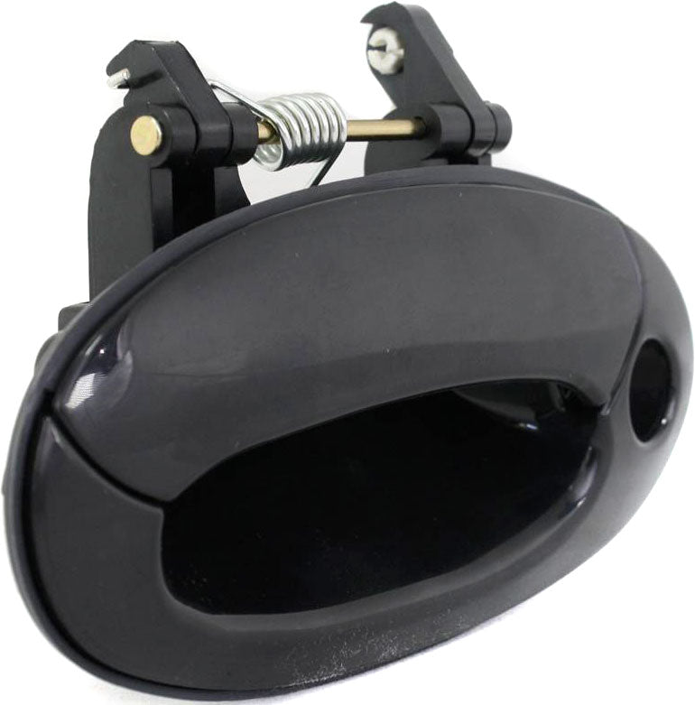 ELANTRA 99-00 FRONT EXTERIOR DOOR HANDLE LH, Smooth Black, Big Key Hole