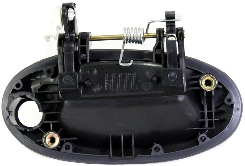 ELANTRA 99-00 FRONT EXTERIOR DOOR HANDLE LH, Smooth Black, Big Key Hole