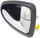 ACCENT 00-06 FRONT INTERIOR DOOR HANDLE RH, Chrome Lever+Black Housing, Plas, Hatchback/Sedan (=REAR)