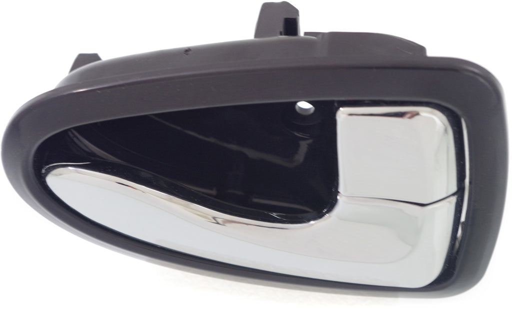 ACCENT 00-06 FRONT INTERIOR DOOR HANDLE RH, Chrome Lever+Black Housing, Plas, Hatchback/Sedan (=REAR)