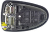 ACCENT 00-06 FRONT INTERIOR DOOR HANDLE RH, Chrome Lever+Black Housing, Plas, Hatchback/Sedan (=REAR)