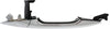 ELANTRA 11-16 REAR EXTERIOR DOOR HANDLE LH, Chrome, Handle+Cover, Plastic, Sedan