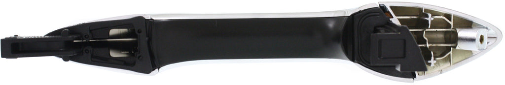 ELANTRA 11-16 REAR EXTERIOR DOOR HANDLE LH, Chrome, Handle+Cover, Plastic, Sedan