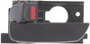 ACCENT 06-11 REAR INTERIOR DOOR HANDLE LH, Textured Black, Plastic, (Hatchback 06-06)/Sedan
