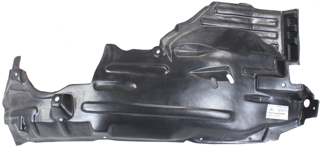 G35 03-04 FRONT FENDER LINER LH, Rear Section, Standard Transmission, 4-Door, Sedan