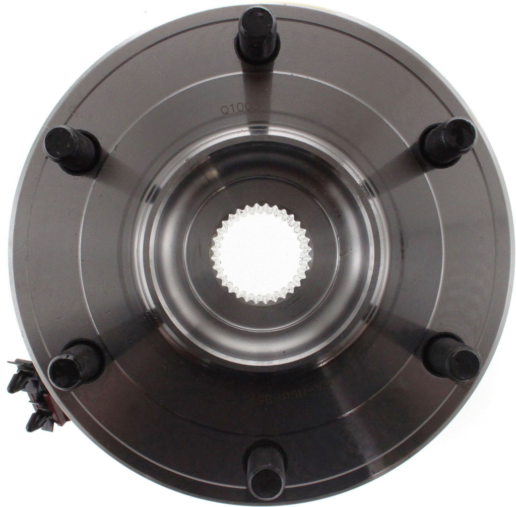 QX56 04-10/ARMADA 05-12 REAR HUB ASSEMBLY RH=LH, 6 Studs, 6 in. x 5.5 in. Bolt Pattern, 4-Bolt Square Flange, w/ ABS