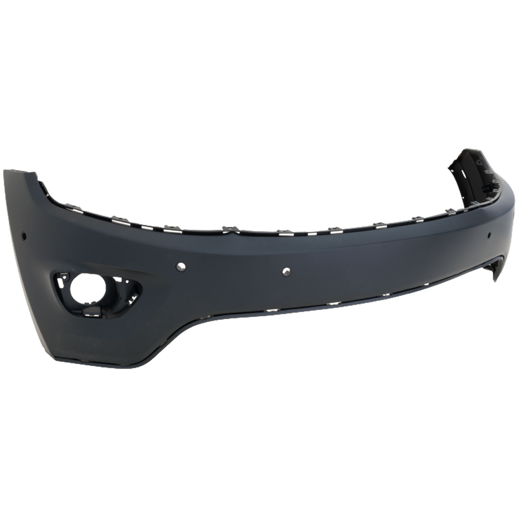 GRAND CHEROKEE 14-15 FRONT BUMPER COVER, Upper, Primed, Laredo/Limited/Overland Models, w/ Parking Aid Sensor Holes - CAPA