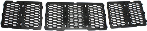 GRAND CHEROKEE 14-16 GRILLE, Honeycomb Insert, Textured Black Shell and Insert, Code MFF, MFE and MFK - CAPA