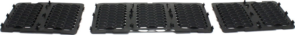 GRAND CHEROKEE 14-16 GRILLE, Honeycomb Insert, Textured Black Shell and Insert, Code MFF, MFE and MFK - CAPA