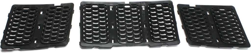 GRAND CHEROKEE 14-16 GRILLE, Honeycomb Insert, Textured Black Shell and Insert, Code MFF, MFE and MFK - CAPA