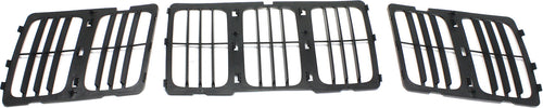 GRAND CHEROKEE 14-16 GRILLE, Louvered Insert, Textured Black Shell and Insert