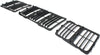 GRAND CHEROKEE 14-16 GRILLE, Louvered Insert, Textured Black Shell and Insert
