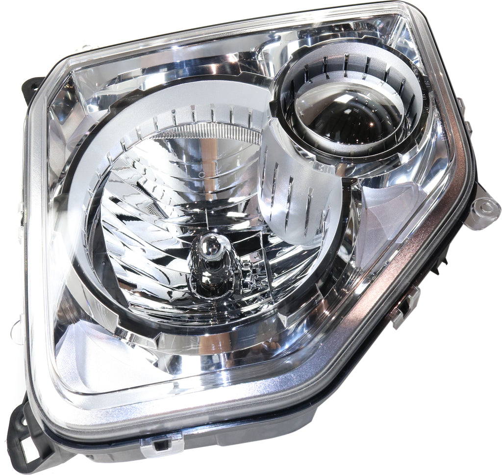 LIBERTY 08-12 HEAD LAMP RH, Assembly, Halogen, Chrome Interior, w/o Fog Light, Round Bulb Shield - CAPA