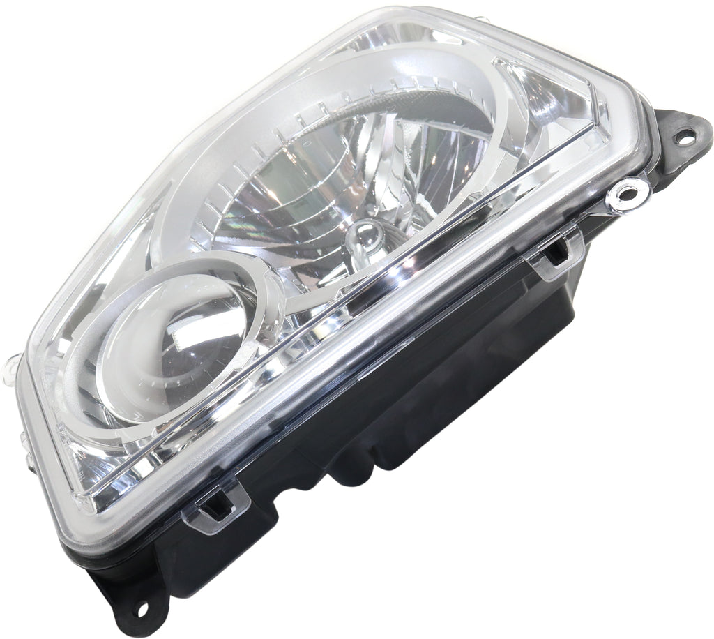 LIBERTY 08-12 HEAD LAMP RH, Assembly, Halogen, Chrome Interior, w/o Fog Light, Round Bulb Shield - CAPA