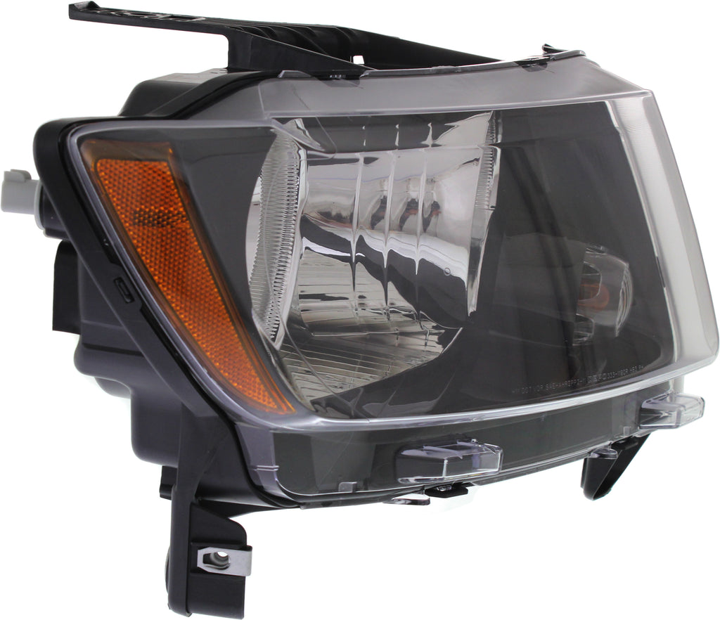 COMPASS 13-17 HEAD LAMP RH, Assembly, Standard Type, (13-13, w/ Black Trim) - CAPA