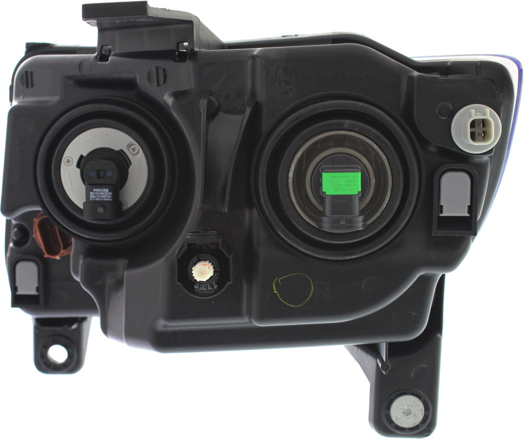 COMPASS 13-17 HEAD LAMP RH, Assembly, Standard Type, (13-13, w/ Black Trim) - CAPA