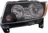 COMPASS 13-17 HEAD LAMP LH, Assembly, Standard Type, (13-13, w/ Black Trim) - CAPA