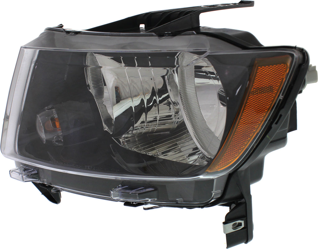 COMPASS 13-17 HEAD LAMP LH, Assembly, Standard Type, (13-13, w/ Black Trim) - CAPA