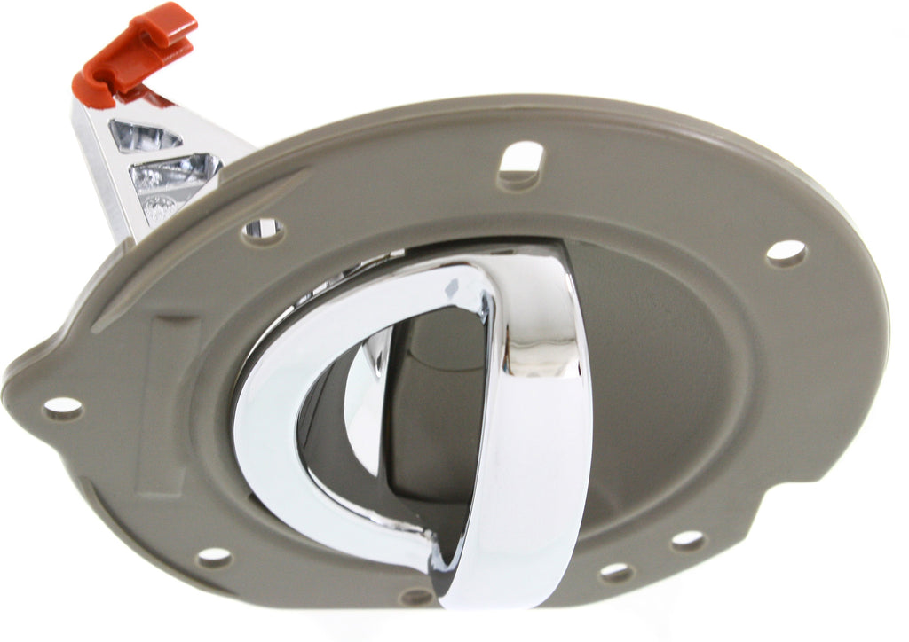 LIBERTY 02-07 FRONT INTERIOR DOOR HANDLE RH, Taupe Housing, w/ Chrome Handle, Plastic