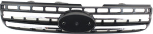 SPORTAGE 05-10 GRILLE, Painted Black Shell and Insert, w/ Chrome Molding