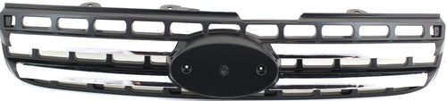 SPORTAGE 05-10 GRILLE, Painted Black Shell and Insert, w/ Chrome Molding