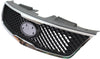 FORTE 10-10 GRILLE, Textured Black Shell and Insert, w/Chrome Molding