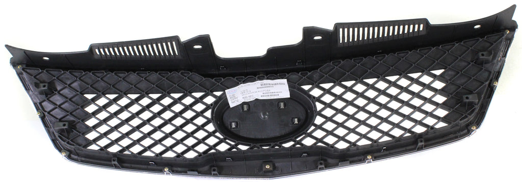 FORTE 10-10 GRILLE, Textured Black Shell and Insert, w/Chrome Molding