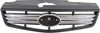 RIO5 06-09/RIO 07-09 GRILLE, Black Shell and Insert, w/ Chrome Insert, Hatchback/Sedan