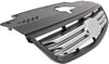 RIO5 06-09/RIO 07-09 GRILLE, Black Shell and Insert, w/ Chrome Insert, Hatchback/Sedan
